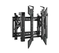 ErgoFount BWM-03-64T- Модульное настенное выдвижное крепление для видеостен из дисплеев диагональю 45–70'' (push in – pop out), портретная ориентация, черное