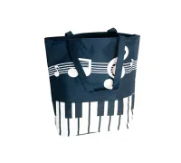 HY-C018 Сумка сувенирная "Ноты", черная, Rin