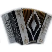 S6XLY-A-WH Гармонь "Чайка 204" 25х25-II, белая, Шуйская гармонь