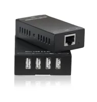 Qtex QVE TUSB50- Комплект из приемника и передатчика сигнала USB 2.0 по кабелю витой пары, расстояние приема до 50 м