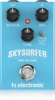Tc electronic skysurfer mini reverb педаль ревербератор студийного уровня, с алгоритмами tc electronic, компактная версия