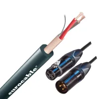 Eurocable MNXEBGENM10Y - Микрофонный кабель, разъёмы Neutrik XLR 3 чёрный/золото, 10м
