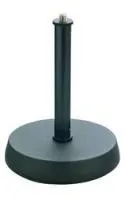K&m 23200-300-55  настольная микрофонная стойка с круглым основанием, чёрная