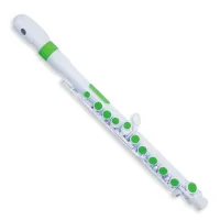 NUVO jFlute - White/Green флейта, изогнутая головка, материал - пластик,...