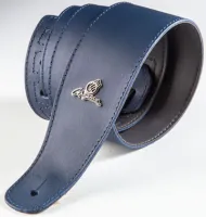 Guitar strap Magma MC03 - Двухслойный ремень для гитары из кожи "морского" темно-синего цвета