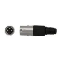 Nordfolk ncx5012  кабельный разъем xlr male, хром, пластиковая крышка