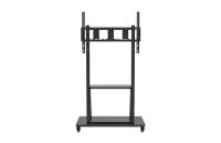 Мобильная стойка Wize Pro [M86] для широкоформатных и интерактивных дисплеев 42”– 90”,  Max VESA 800x600 мм, высота 183 см, вертикальная регулировка, полка для медиаплеера, до 150 кг, черн.