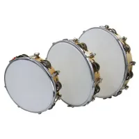 AP Percussion LTH8-12 Тамбурин с мембраной 8", 2 ряда бубенцов