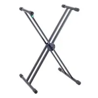 K&M 18995-017-55 sale  стойка для клавишных х-образная, двойная рама, с кнопкой quick release, чёрна