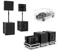 Мобильный комплект Pacific Intrend [ILS-PAC-MOBSET42-FC] Состав: 4 шт ILS-PAC-110-FC, 2 шт IILS-PAC-S18A-FC, набор стоек и кабелей. Поставляется во флайткейсах. Цвет чёрный. (4 места)
