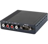 Cypress DCT-32RX- Приемник аналогового стереоаудио (вход/выход 2хRCA) и RS-232 по витой паре CAT5e с двунаправленным PoC