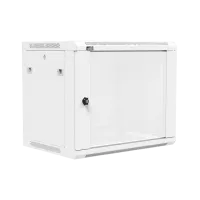 Caymon WPR409R/W Шкаф телекоммуникационный настенный 19''. Материал сталь. Передняя дверь из закаленного стекла.  Монтажная высота 9U. Габаритные размеры, мм (Ш x В x Г): 600x501x450. Масса 22,3 кг. Цвет белый (RAL9003).