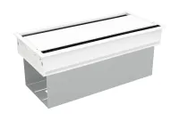 ABL 2U410MID- Короб для установки двух розеточных станций серии Link под стол с лючком длиной 347 мм, белый