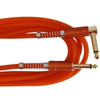 True magic TEJ007/9M Кабель инструментальный  Jack 6.3 - Jack 6.3 угловой, моно, 9м, 6.5мм, оранжевый