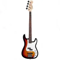 ASHTONE AB - 11 / SB - Копия  PRECISION BASS , корпус - липа, гриф - клён,накладка - палисандр, 20 ладов, P - J , перлоидная  панель (tortoise). Цвет - 3-х тональный санбёрст.