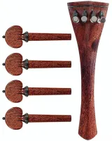 Cello accessory set Acura Meister Preciso CS-OSHT452 - Preciso grade 4/4 cello accessory set of rosewood with ebony trim. Heart pegs and Hill tailpiece