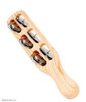 VESTON THJS-6W - джингл-стик деревянный, 6 пар джинглов