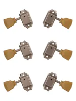 SD90-SL-Relic-L3+R3 Колки для гитары 3+3, состаренный никель, Gotoh