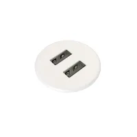 Kondator 935-PM30WM- 
			Встраиваемая металлическая зарядная станция серии Powerdot с 2xUSB, белая