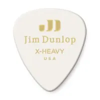 Dunlop 483p01xh celluloid white extra heavy 12pack  медиаторы, очень жесткие, 12 шт.