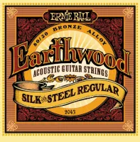 P02043 Earthwood Silk and Steel Regular Струны для акустической гитары сталь+шелк 13-56 Ernie Ball