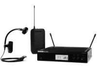 SHURE BLX14RE/P98H M17 рековая радиосистема с инструментальным микрофоном PGA98H для духовых музыкальных инструментов, 662-686 МГц, выносные антенны.