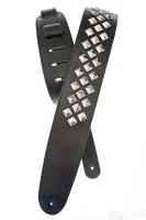 25LGS01 Metal Collection Ремень для гитары, кожаный, заклепки «Diamond», Planet Waves
