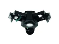 EUROLITE LED CWL-100 hybrid flower effect три мультисканера в одном корпусе, от 2 до 10 DMX  каналов,  каждый сканер оснащен 132 LED 5 мм, 48 LED белых , встроенный микрофон, 500х500х250, 5 кг