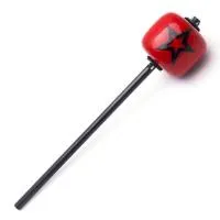 Danmar 778BST бита (колотушка) для барабанных педалей, круглая, красное дерево, длина 203,2 мм, с изображением Black Shaft - Black Star Danmar Percussion