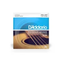 D`addario ej-38  струны для двенадцатиструнной гитары, фосфор/ бронза, light 10-47