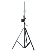 ECO LS084W410 Black Стойка для подвеса световых приборов с лебедкой. Высота 2,03-4,1м. D: 35mm., Макс. нагрузка 80кг. Материал сталь. Вес 20,5кг. Цвет черный матовый. коробка: 1шт.-166х20х26cм, упаковка: 2шт.- 168x43x29cм