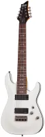 SCHECTER OMEN-8 VWHT - 8-струнная электрогитара, 24 лада, корпус: липа, гриф: клён, на болтах, накладка: палисандр, звукосниматели: HH Schecter Diamond Plus, регулировки громкость, тон, 3х позиционный переключатель, Цвет: Vintage White (VWHT)