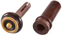 Violin endpin Acura Meister Ultimo VE-NIER32M - Grade Ultimo rosewood endpin with boxwood rim and ball with sound post installation control hole for 4/4-3/4 violin