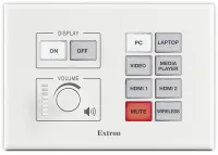 Extron EBP 50 - Кнопочная панель eBUS с 6 кнопками: одноганговая по стандарту США