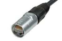 Neutrik NE8MC-1- Никелированный кабельный корпус разъема XLR для etherCON RJ45 CAT6a, на кабель диаметром 3,5–8,0 мм
