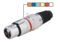 Soundking ca527 sale  кабельный балансный разъем xlr female, 3 контакта, металл/ крышка металл
