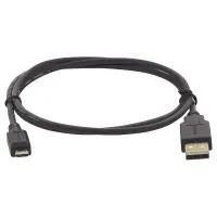 Kramer [c-usb/microb-15] кабель usb-a 2.0 вилка- micro-usb-b вилка, 4,6 м