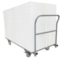 GUIL CRO-10 тележка 2х1 м с поручнем для сценических станков, макс. нагрузка 500 кг, колёса Ø 200 мм