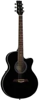 MARTINEZ SW - 024 / HC / BK - акустическая гитара, Фолк 40" с вырезом, верхняя дека - ель, нижняя дека и обечайка - махагон, тонкий корпус, накладка - палисандр, порожек - палисандр, 5-ти полосный эквалайзер,цвет - чёрный