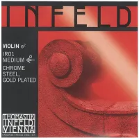 THOMASTIK Infeld Red IR01 cтруна E для скрипки 4/4, натяжение среднее, E - хромированная сталь покры