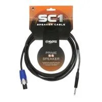 KLOTZ SC1-SP03SW готовый спикерный кабель LY215T, длина 3м, Neutrik Speakon, пластик - моно Jack Neutrik, металл