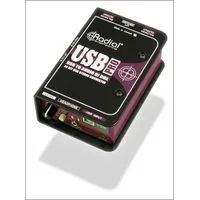 Radial usb-pro  директ-бокс для ноутбука, вход usb, цап 24/96 кгц, выход 2 xlr, выход на наушники