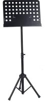 ECO MUS012 Black Пюпитр на трех складывающихся ногах, высота, регулируемая: 70-120см, размер подставки: 50х34cm, цветr:черный, вес: 3,3kg. 5штук в коробке размером: 67x37x60cм¶