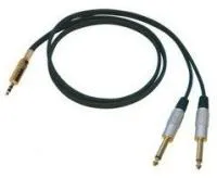 BESPECO RCX150 Кабель готовый инструментальный, серия "EAGLE", JACK stereo - 2 x JACK mono, 1.5м