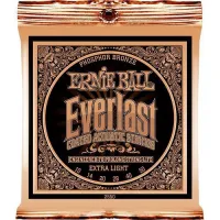 Ernie Ball 2550 струны для акуст.гитары Everlast Coated Phosphor Bronze Extra Light (10-14-20w-28-40-50) фосфорная бронза с нанонапылением