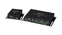 Crestron HD-MD-200-C-E, комплект удлинителя сигнала по витой паре до 70м, состоящий из автоматического коммутатора с масштабированием и приёмника HDMI 2X1/ управлением IR и RS 232 /Аудио Pin 5