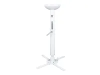 ErgoFount BPM-16-02S W- 
			Телескопическое потолочное крепление для проектора до 30 кг, от потолка 520–600 мм, белое