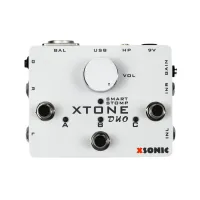 XSONIC XTONE Duo - гитарный USB-аудиоинтерфейс с ножным контроллером, 2 входа, поддержка iOS, Windows, Mac, Android