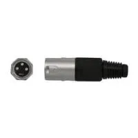 Nordfolk ncx5012  кабельный разъем xlr male, хром, пластиковая крышка