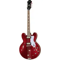 EPIPHONE Riviera Sparkling Burgundy электрогитара с трапециевидным струнодержателем, цвет красный
